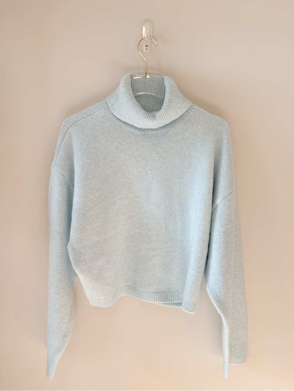 Steve Madden Pastel Blue Cozy Turtleneck Sweater